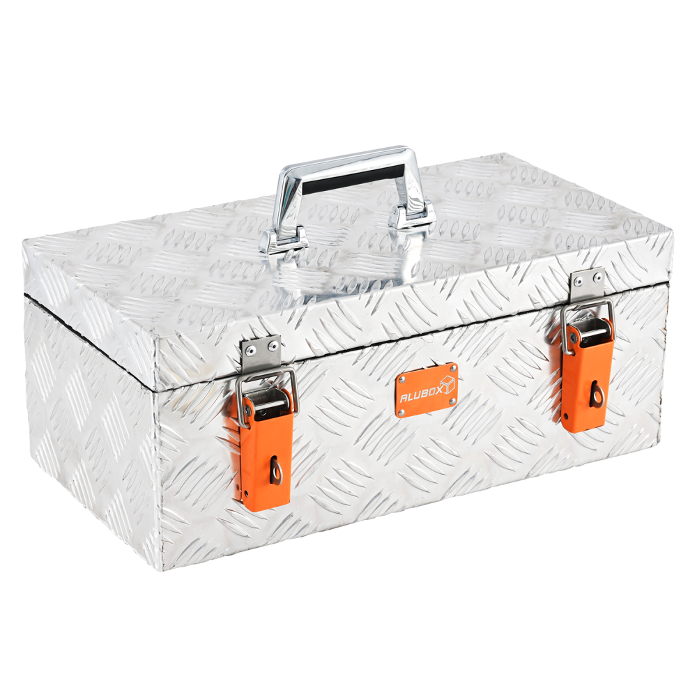 Alubox - Alukisten - Transportboxen  Aluminium Riffelblech Werkzeugbox  1,5mm Stärke 27L 27 Liter