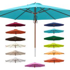 anndora Sonnenschirm  4m rund Gartenschirm Marktschirm  - Farbwahl 