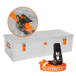 Riffelblechbox Alubox 120 Liter Pritschenbox wasserfest