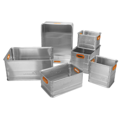Alubox Lagerbox - 28  bis 161 Liter - Auswahl - ohne Deckel aus ALuminium