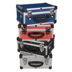anndora Markenkoffer Alu - Rahmen Koffer Werkzeugkoffer Werkzeugkiste  - Außenmaße: L x B x H 325 x 255 x 175 mm. Inklusive Tragegurt für einen mobilen Transport.