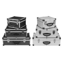DJ CD-Koffer Alukoffer Aluminiumbox DJ Case Box 40 - 80 CDs + Schlüssel Auswahl