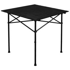 klappbarer Campingtisch Esstisch Spieltisch schwarz 70x70 cm transportabel