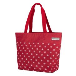 anndora shopper 17 Liter Einkaufstasche rot mit weißen Punkten