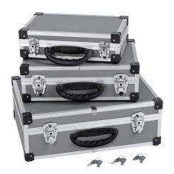 Alukoffer Aluminium-Koffer 3-in-1 Allround Werkzeugkoffer-Set stapelbar VARO