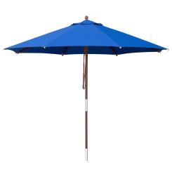 anndora Sonnenschirm aus Olefin 3m rund Navy Blau Winddach UV-Schutz
