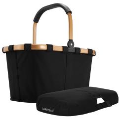 reisenthel carrybag frame gold Henkel Einkaufskorb + Cover Abdeckung schwarz