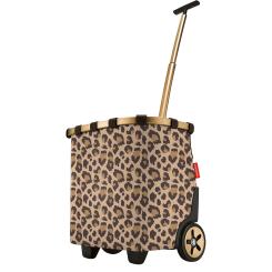 Reisenthel Carrycruiser Leo Macchiato braun Leoparden Muster sei flink wie ein Leopard - goldene Räder