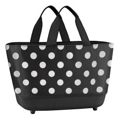 reisenthel Einkaufstasche schwarz mit weißen Punkten - Reisenthel shoppingbasket - black white dots - 48 x 28 x 33 cm