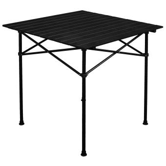 klappbarer Campingtisch Esstisch Spieltisch schwarz 70x70 cm transportabel - 1