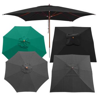 Auswahl Sonnenschirm in schwarz 3m oder 3,5m rund - 1