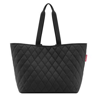 Einkaufstaschen schwarz CLASSIC SHOPPER XL RHOMBUS BLACK - 1