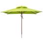 anndora Sonnenschirm Gartenschirm 3x3m eckig Apfelgrün Hellgrün Winddach UV-Schutz - 1