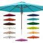 anndora Sonnenschirm  4m rund Gartenschirm Marktschirm  - Farbwahl 