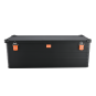 ALUBOX Alukiste Tranportbox 159 Liter schwarz mit Druckguss Stapelecken - 1