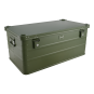 ALUBOX 141 Liter olivgrün - Stapelecken - Alubox mit Deckel - Transportbox in camouflage grün - 1