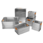 Alubox Lagerbox - 28  bis 161 Liter - Auswahl - ohne Deckel aus ALuminium - 1