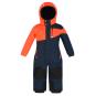 Kinder Skioverall blau neon orange Skianzug für Maedchen oder Jungen - 1