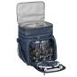 anndora Picknicktasche 4 Pers. blau weiß Kühltasche inkl. 29 Teile AHOI - 1