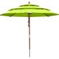 anndora Sonnenschirm 3,5m rund 3-lagig 3 Apfelgrün- Etagen design Schirm - UV-Schutz - Pagoden Optik - 1
