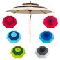 anndora Sonnenschirm 3m Design Schirm rund dreilagig - Farbwahl - 1