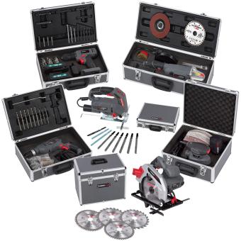 Powerplus Handschleifer Set mit Koffer und 100 x Schleifpapier 140 W 13000 min-1 - 10