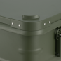 ALUBOX 92 L oliv gruen - Deckel mit Druckgussecken - Alu Staerke 1mm - Survival Box - Outdoor Kiste - 10