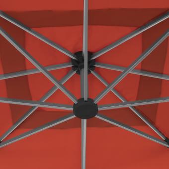 anndora 3x4m Ampelschirm rechteckig terracotta - Aluminium - Kurbelöffnung - handlich - vertikal und horizontal schwenkbar - 11