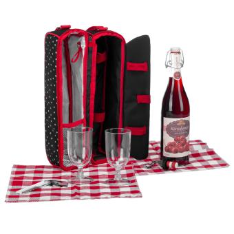 anndora bag Weinpräsent-Tasche Kühltasche iso Tasche für Wein Picknick bag 