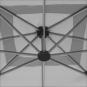anndora Alu Ampelschirm - 360º Drehbares Dach - Dach vertikal anstellbar - komplett in aller Richtungen - Stehkreuz ohne Gewichte - 11