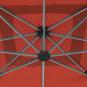 anndora 3x4m Ampelschirm rechteckig terracotta - Aluminium - Kurbelöffnung - handlich - vertikal und horizontal schwenkbar - 11