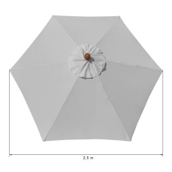 Ersatzstoff Sonnenschirm 2,5m rund - Farbwahl - 2
