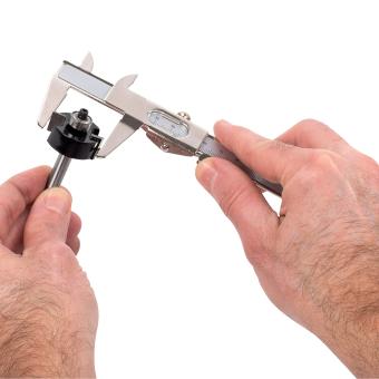 Messschieber Schiebelehe Messgerät 0,01-150 mm Feststellfunktion aus Metall - 2