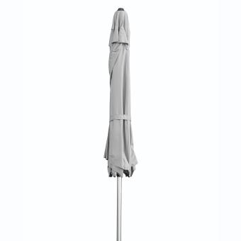 anndora 3m Sonnenschirm Aluminium - Stamm 48mm - Kurbelöffnung - 8 Streben Farbe silber grau - 2