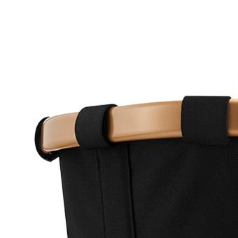 Einkaufskorb carrybag schwarz black - Henkel in gold Serie Frame - by reisenthel - Henkelkorb  - 2