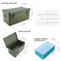 ALUBOX 92 L oliv gruen - Deckel mit Druckgussecken - Alu Staerke 1mm - Survival Box - Outdoor Kiste - 2