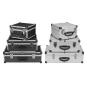 DJ CD-Koffer Alukoffer Aluminiumbox DJ Case Box 40 - 80 CDs + Schlüssel Auswahl - 2
