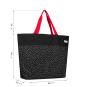 Oversized Bag Strandtasche mit extra viel Stauraum schwarz mit weißen Punkten Enkaufstasche - 2