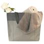 Oversized Bag Strandtasche mit extra viel Stauraum goldig mit grau unisex - 2