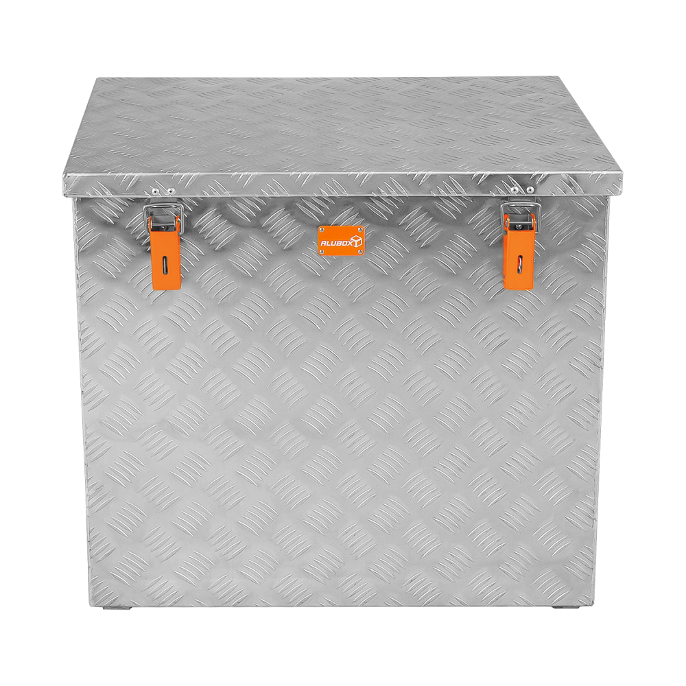 JUMBO Alluminium Riffelblech-Box Alu 234 Liter ALUT234 L 770 x B520 x H620 mm ALU-Box Kiste Transport-Box Tränenblech 