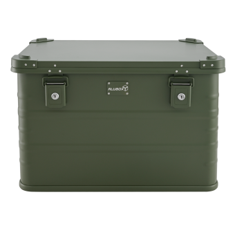 ALUBOX 78 Liter in grün, Alubox mit Deckel, Transportbox, Alukiste - 3