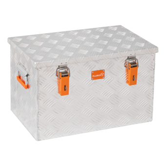 Riffelblechbox Alubox Pritschenbox 67 Liter + Spanngurt - 3