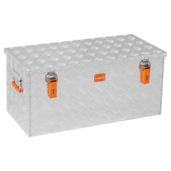 Riffelblechbox aus Alu + Spanngurt 91 Liter Pritschenkiste - 3