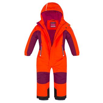 Schneeanzug Skianzug 92 104 116 in neon Orange für Kleinkinder - 3