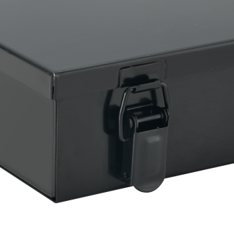 ALUBOX Sortimentsbox Kleinteile Kiste 18 Einsatzkästen 40 x 28 x 7 cm - schwarz - 3