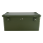 ALUBOX 141 Liter olivgrün - Stapelecken - Alubox mit Deckel - Transportbox in camouflage grün - 3