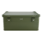 ALUBOX 92 L oliv gruen - Deckel mit Druckgussecken - Alu Staerke 1mm - Survival Box - Outdoor Kiste - 3