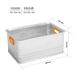 ALUBOX Aufbewahrungsbox U56 mit 56 Liter Volumen - 3