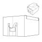 Schrankbox storage Kiste by reisenthel in braun  - ca. 51 x 40 x 29 - robust faltbar  - 3