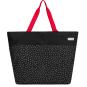 Oversized Bag Strandtasche mit extra viel Stauraum schwarz mit weißen Punkten Enkaufstasche - 3